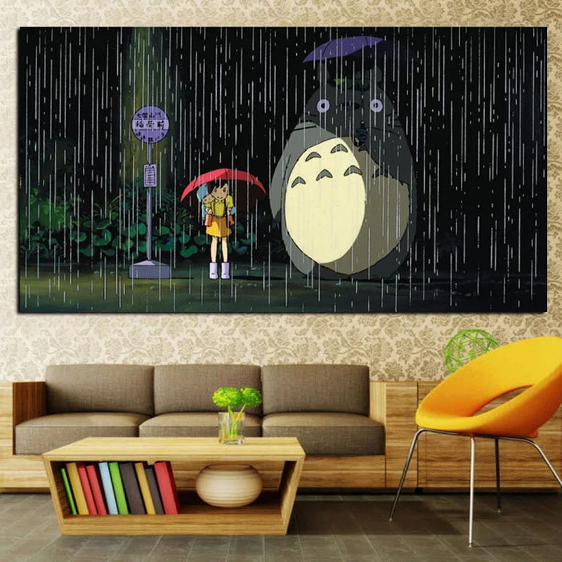 Hayao Miyazaki Totoro Painting Poster