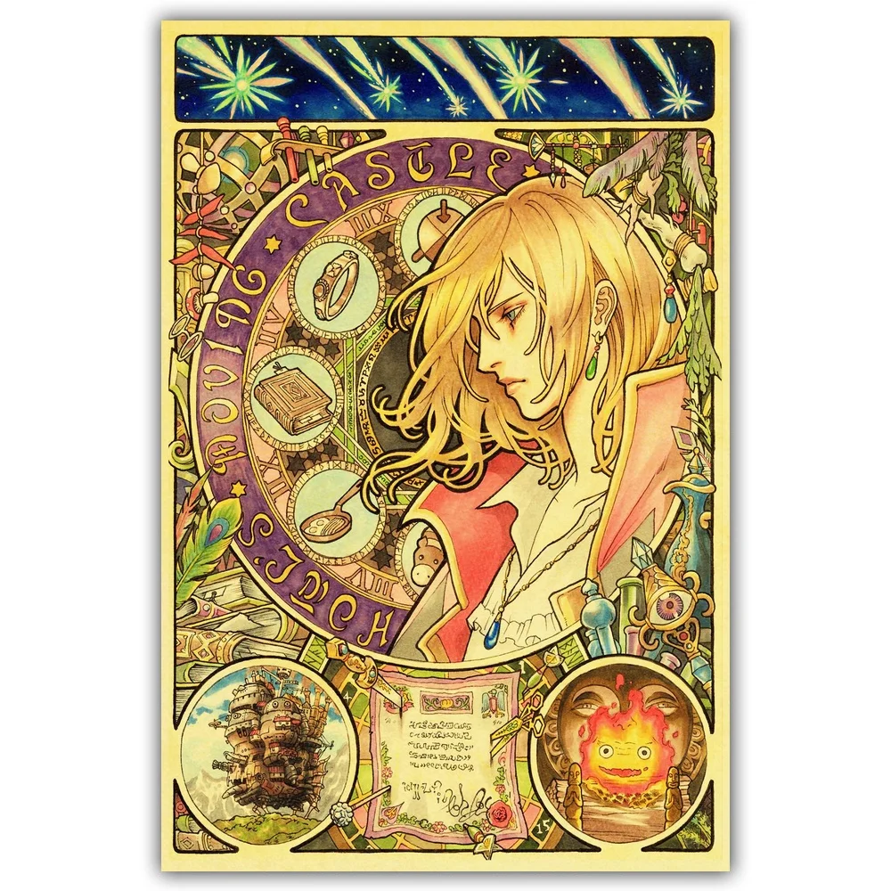 Anime Hayao Miyazaki Vintage Poster Home Decor