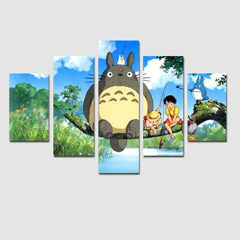 Miyazaki Hayao Totoro Cartoon Wall Decor HD Painting Poster