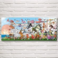 Hayao Miyazaki Totoro Anime Living Room Decor Poster Hayao Miyazaki Totoro Anime Living Room Decor Poster