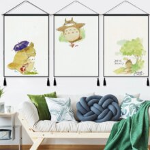 Hayao Miyazaki Totoro Cartoon Painting Home Decor Hanging Poster Hayao Miyazaki Totoro Cartoon Painting Home Decor Hanging Poster