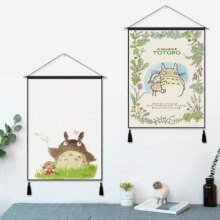 Hayao Miyazaki Totoro Cartoon Painting Home Decor Hanging Poster Hayao Miyazaki Totoro Cartoon Painting Home Decor Hanging Poster