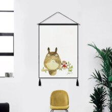 Hayao Miyazaki Totoro Cartoon Painting Home Decor Hanging Poster Hayao Miyazaki Totoro Cartoon Painting Home Decor Hanging Poster