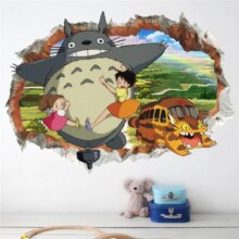 Cartoon Totoro 3D Effect Wall Decor Poster Cartoon Totoro 3D Effect Wall Decor Poster