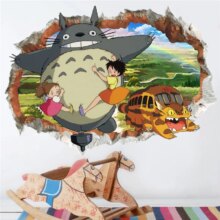 Cartoon Totoro 3D Effect Wall Decor Poster Cartoon Totoro 3D Effect Wall Decor Poster