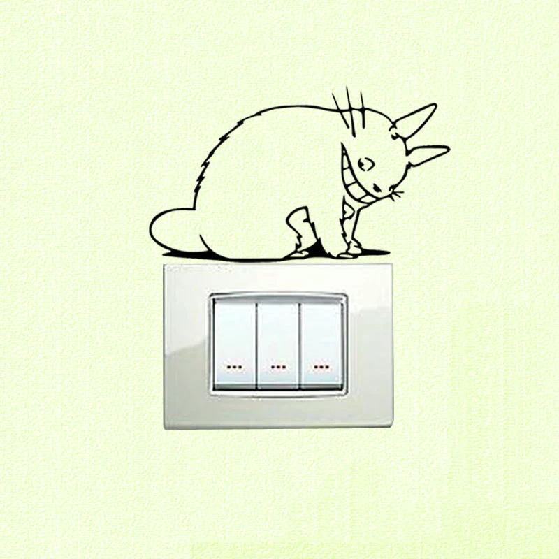 Totoro Cartoon Painting Home Decorative Wall Sticker