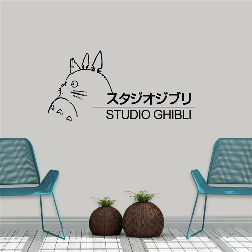 Totoro Ghibli Cartoon Home Decor Wall Sticker