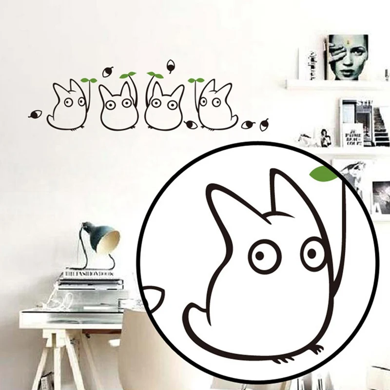 Totoro Anime Home Decoration Wall Stickers