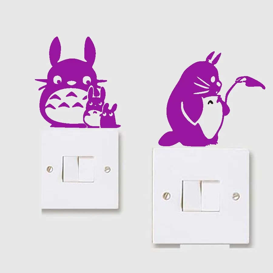 Leaf Raindrop Light Switch Wall Sticker