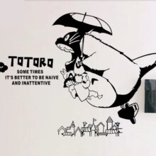 Miyazaki Totoro Cartoon Wall Art Sticker Poster Miyazaki Totoro Cartoon Wall Art Sticker Poster