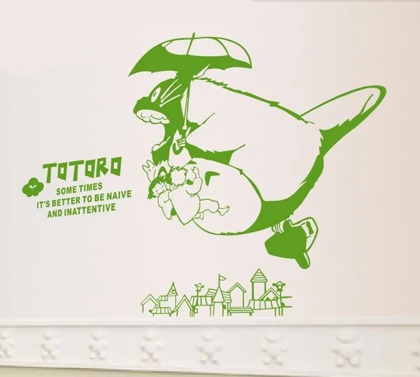 Miyazaki Totoro Cartoon Wall Art Sticker Poster