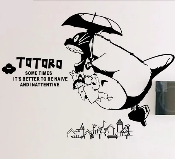 Miyazaki Totoro Cartoon Wall Art Sticker Poster