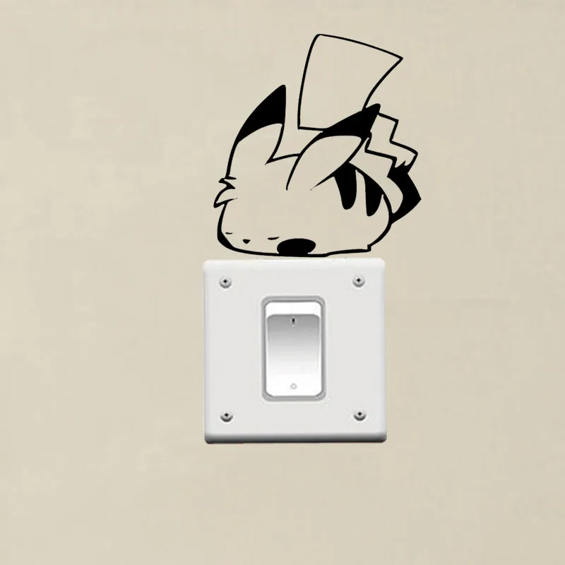 Anime Pokemon Pikachu Cartoon Wall Sticker