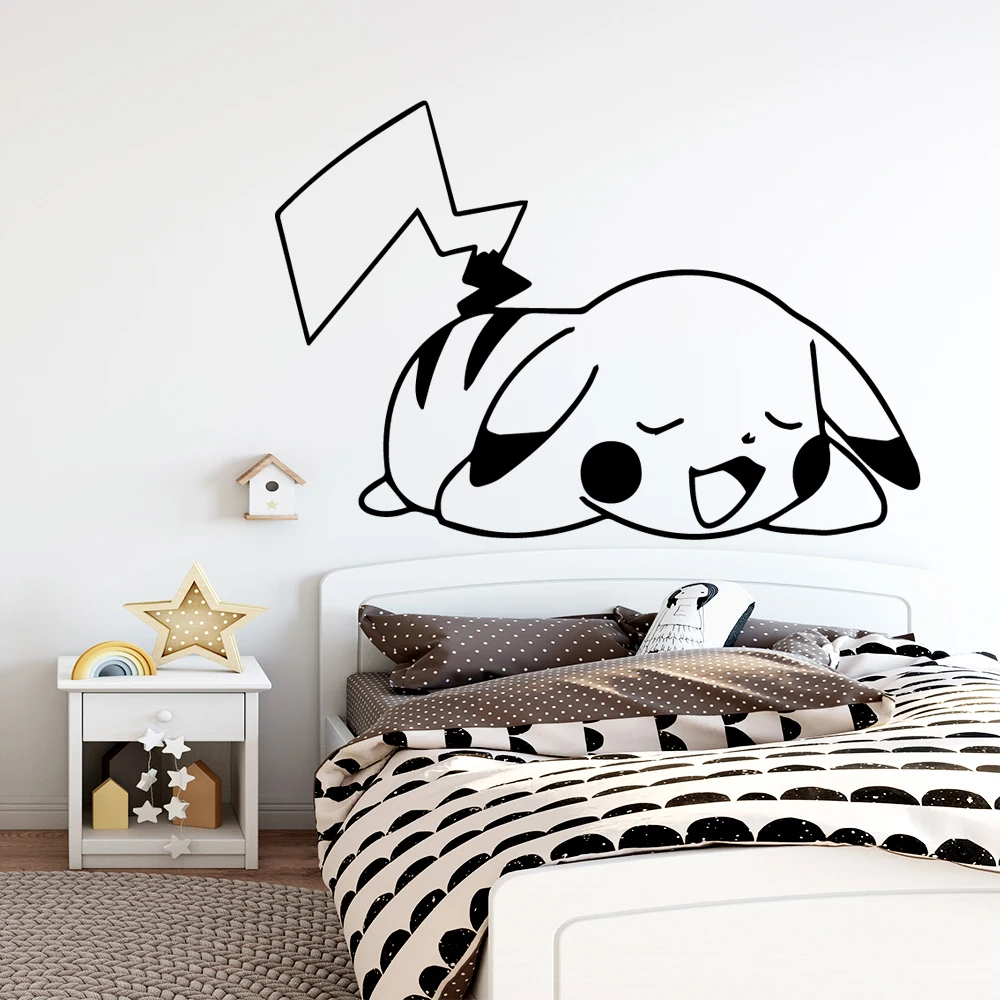 Pokemon Pikachu Cartoon Room Decor Wall Sticker Poster