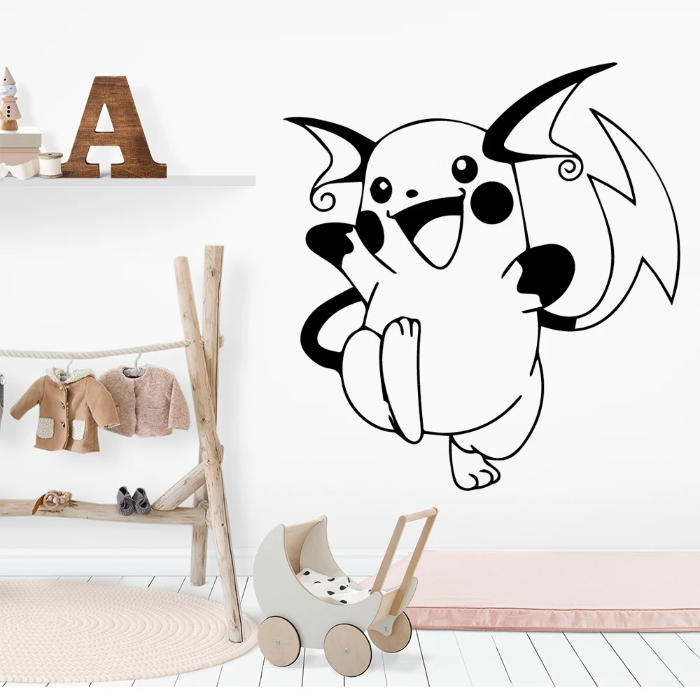 Pokemon Pikachu Cartoon Room Decor Wall Sticker Poster