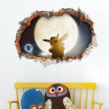 3D Effect Pokemon Cartoon Wall Sticker Poster 3D Effect Pokemon Cartoon Wall Sticker Poster
