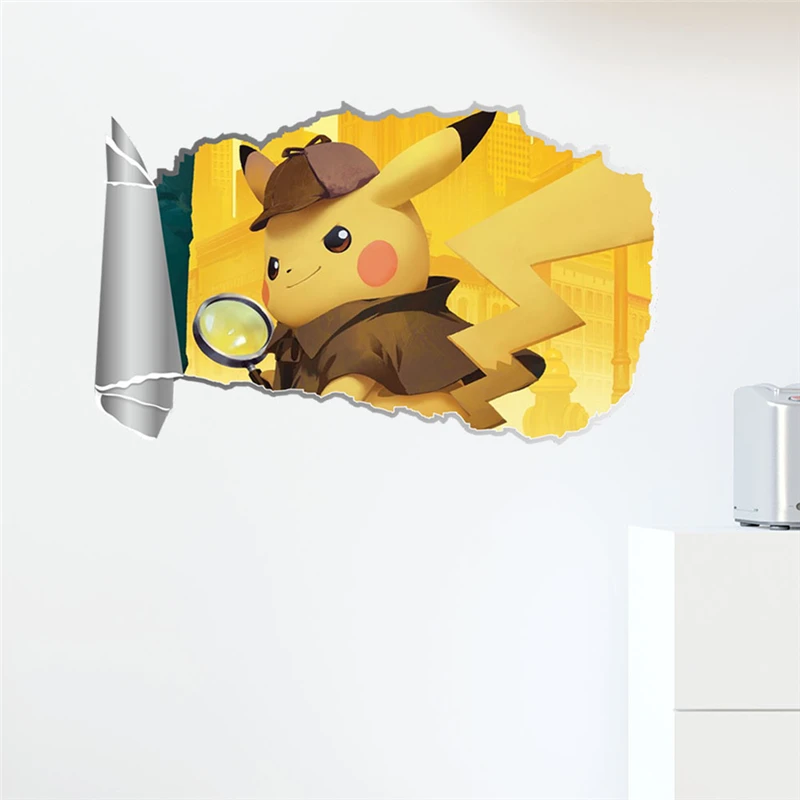 3D Effect Pokemon Cartoon Wall Sticker Poster