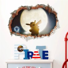 3D Effect Pokemon Cartoon Wall Sticker Poster 3D Effect Pokemon Cartoon Wall Sticker Poster