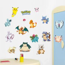 Pokemon Pikachu Cartoon Removable Wall Sticker Pokemon Pikachu Cartoon Removable Wall Sticker
