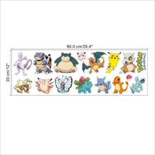 Pokemon Pikachu Cartoon Removable Wall Sticker Pokemon Pikachu Cartoon Removable Wall Sticker