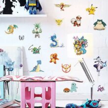 Cartoon Pokemon Room Wall Decor Removable Stickers Cartoon Pokemon Room Wall Decor Removable Stickers