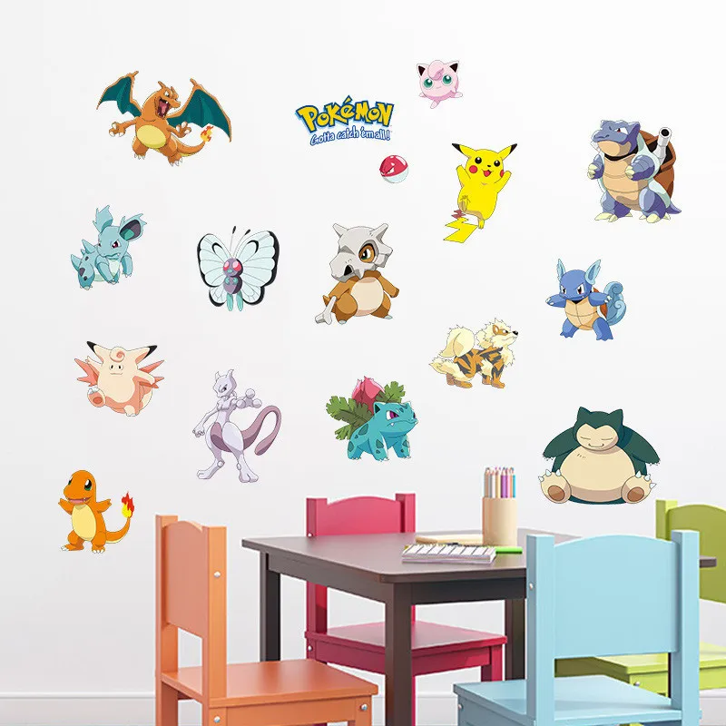 Cartoon Pokemon Pikachu Decoration Wall Stickers