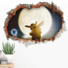 3D Cartoon Pokemon Pikachu Home Decor Wall Stickers 3D Cartoon Pokemon Pikachu Home Decor Wall Stickers
