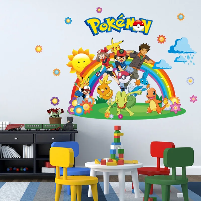 Pokemon Pikachu Home Decorations Wallpaper Stickers