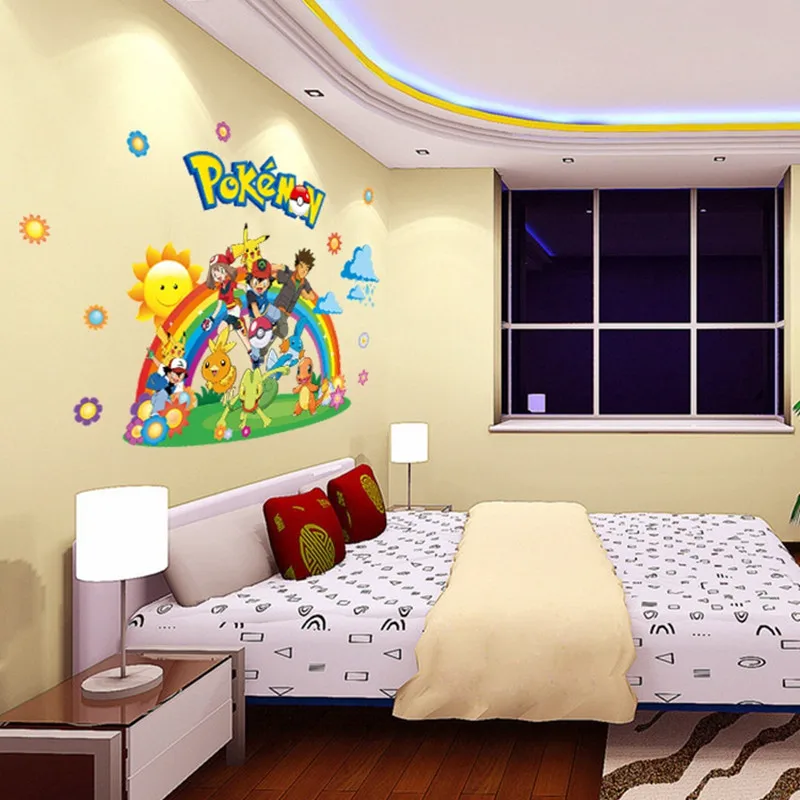 Pokemon Pikachu Home Decorations Wallpaper Stickers