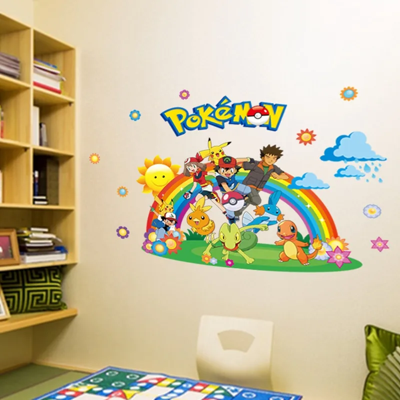 Pokemon Pikachu Home Decorations Wallpaper Stickers