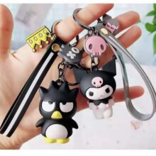 Kuromi My Melody Pom Pom Purin Cinnamoroll Pendant Keychain Kuromi My Melody Pom Pom Purin Cinnamoroll Pendant Keychain
