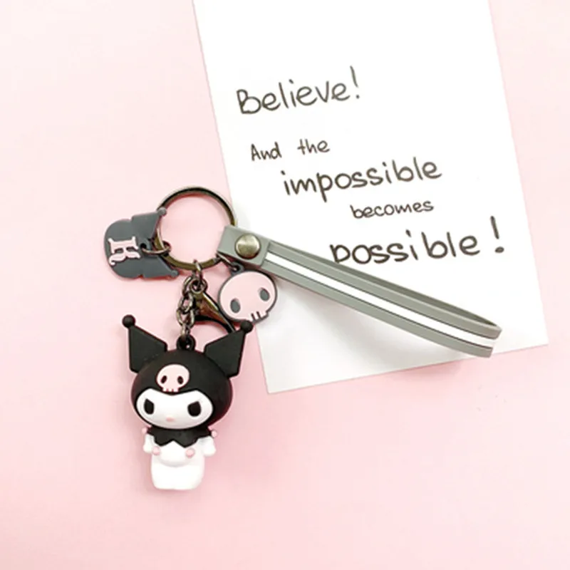 Kawaii  Pompompurin Cinnamoroll Kuromi Pendant Keychain