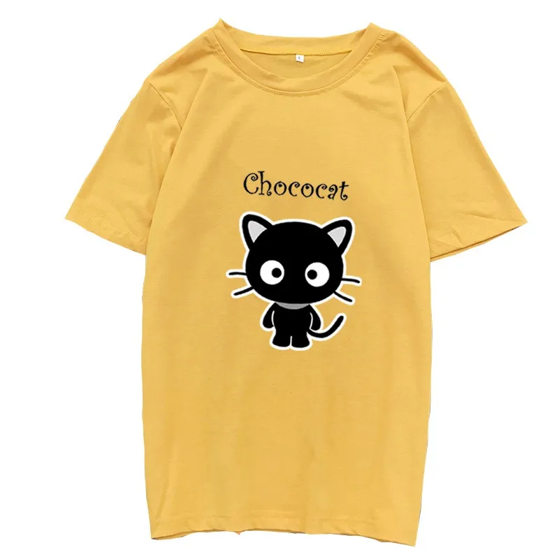 Kawaii Harajuku Chococat Leisure Printed T-Shirt 