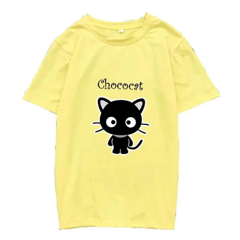 Kawaii Harajuku Chococat Leisure Printed T-Shirt 