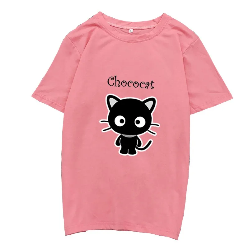 Kawaii Harajuku Chococat Leisure Printed T-Shirt 