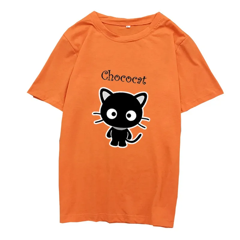 Kawaii Harajuku Chococat Leisure Printed T-Shirt 