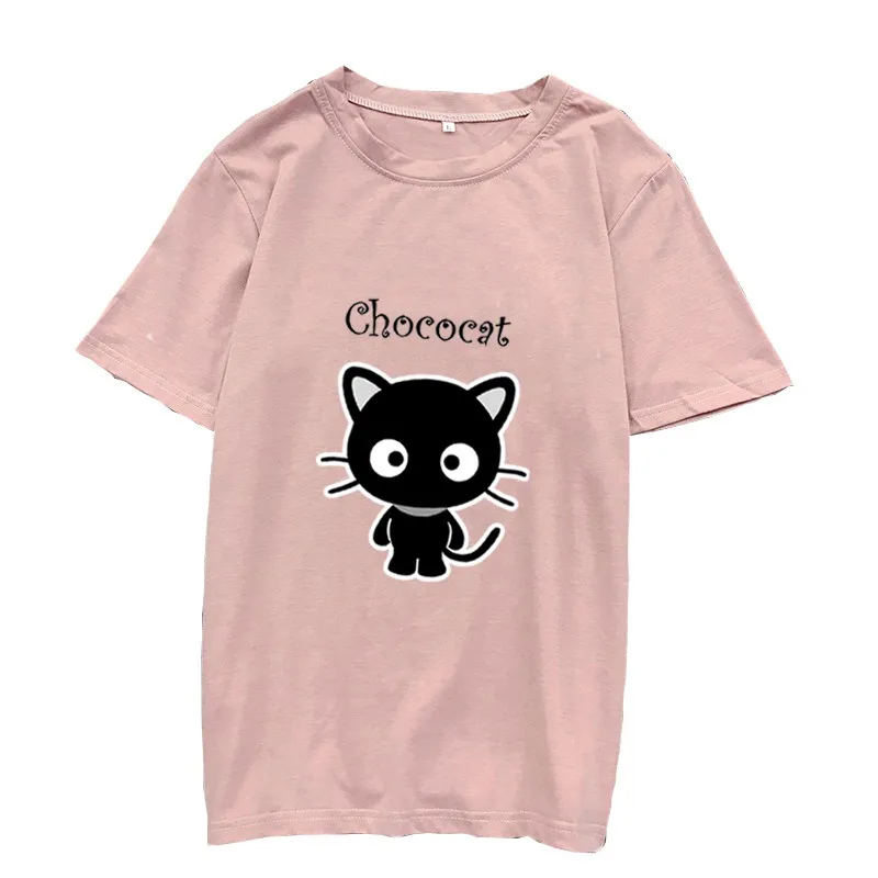 Kawaii Harajuku Chococat Leisure Printed T-Shirt 