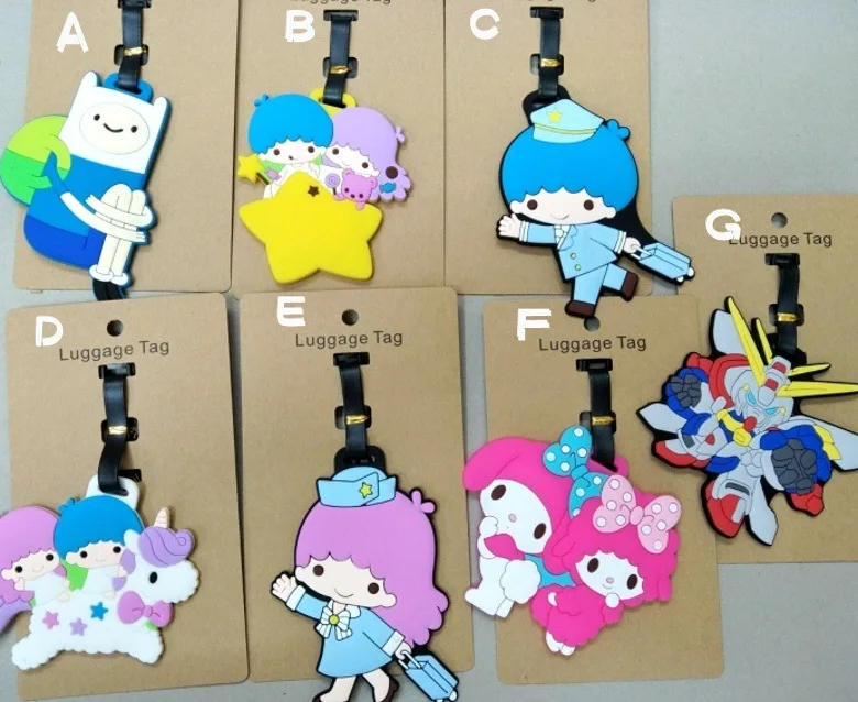Sanrio Luggage Tag Cartoon Portable Travel Accessories