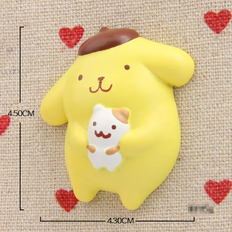 Pom Pom Purin Freshman Sanrio 3D Action Figure Model Magnet Toy