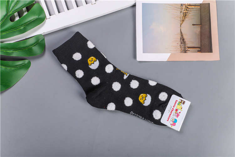  Cartoon Cinnamoroll Gudatema Bad Badtz Maru Pattern Cotton Sock