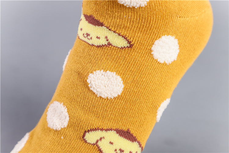  Cartoon Cinnamoroll Gudatema Bad Badtz Maru Pattern Cotton Sock