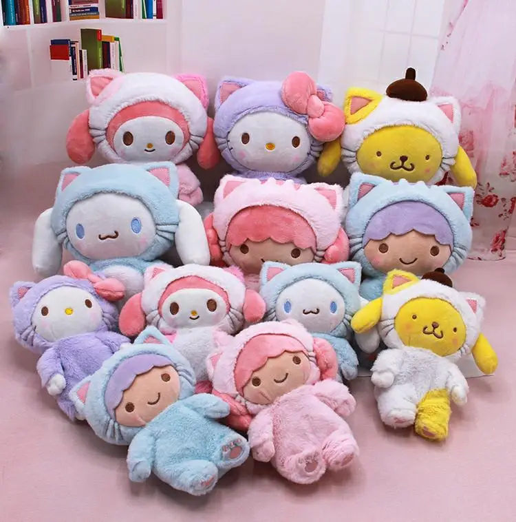 Sanrio/Hellokitty/Cinnamoroll Dog Cartoon Stuffed Doll Sanrio/Hellokitty/Cinnamoroll Dog Cartoon Stuffed Doll