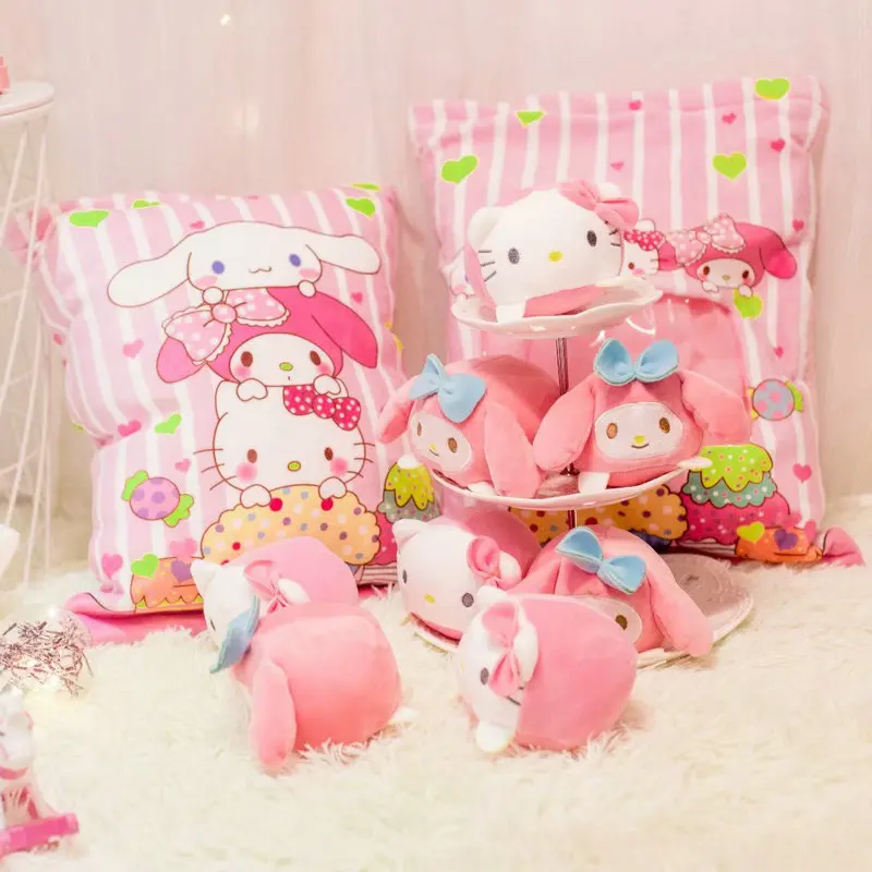 Anime Cinnamoroll Stuffed Melody Rabbit Design Small Cushion