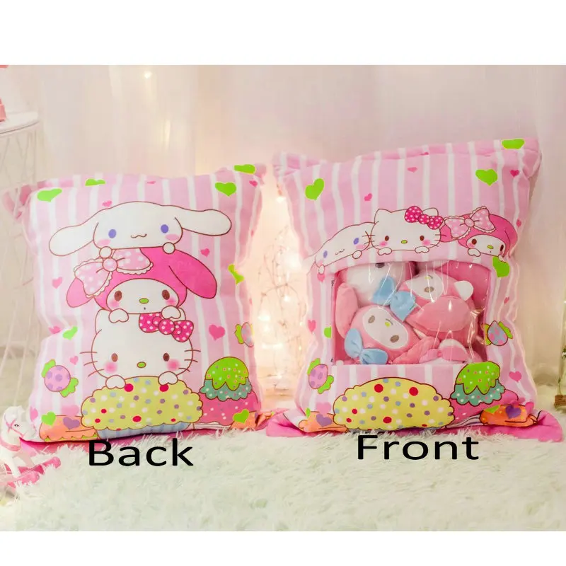 Anime Cinnamoroll Stuffed Melody Rabbit Design Small Cushion
