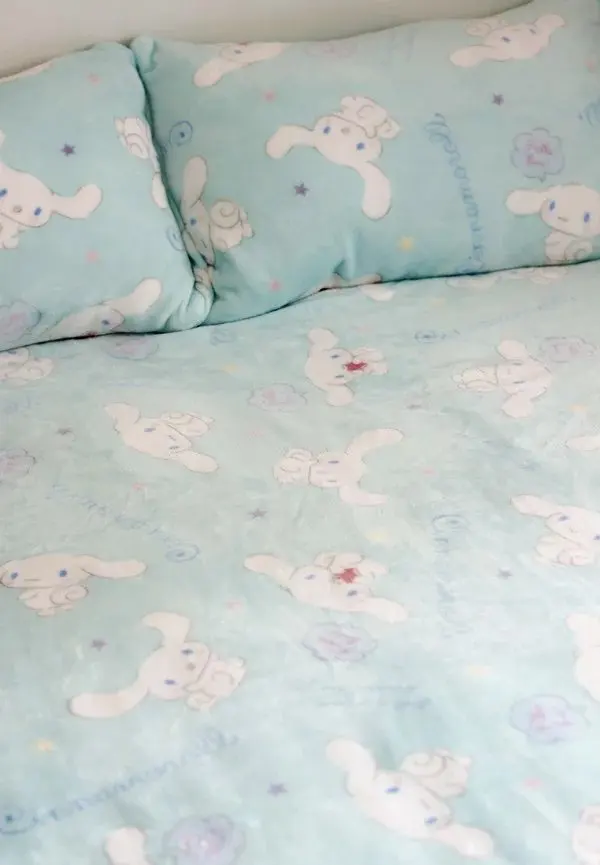 Moon Luna Twins Star Duffy Gudetama Anpanman Pillow Bed Sheet Cover