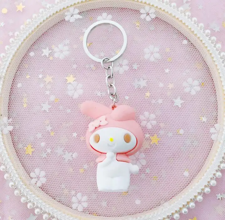 My Melody Pudding Cinnamoroll Dog Toys Keychain