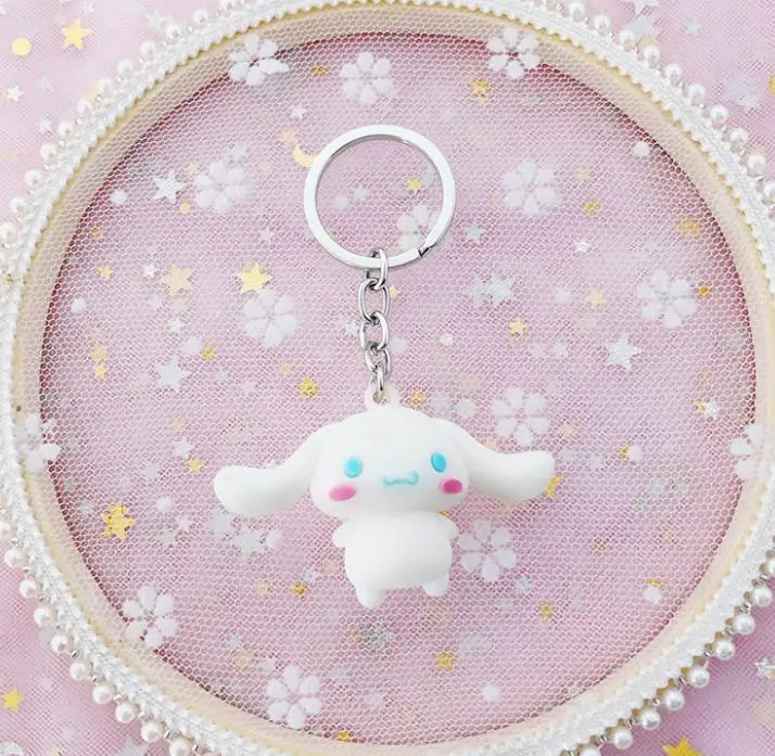 My Melody Pudding Cinnamoroll Dog Toys Keychain