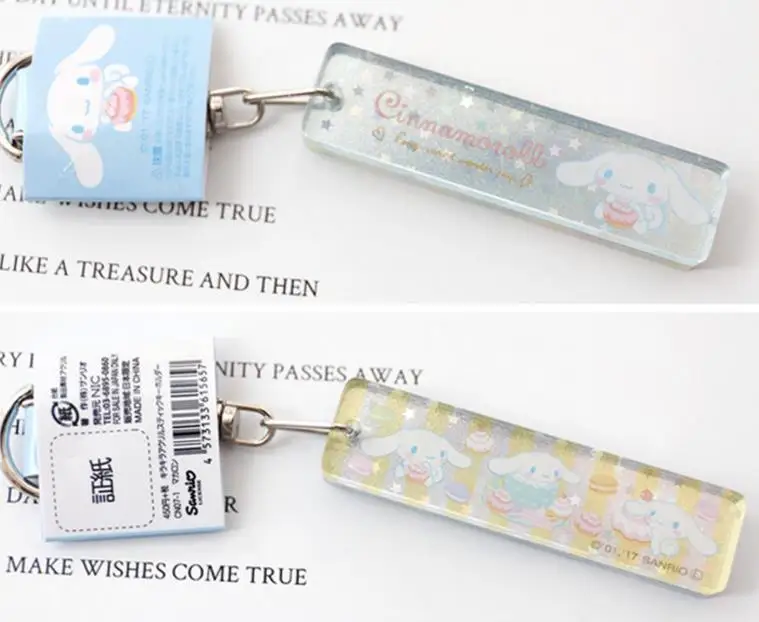 Cinnamoroll Crystal Pendant Acrylic Keychain
