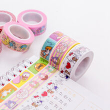 Cartoon Cinnamoroll My Melody Kitty Gudetama Prints Decoration Tape Cartoon Cinnamoroll My Melody Kitty Gudetama Prints Decoration Tape