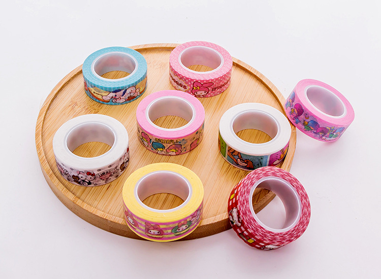 Cartoon Cinnamoroll My Melody Kitty Gudetama Prints Decoration Tape